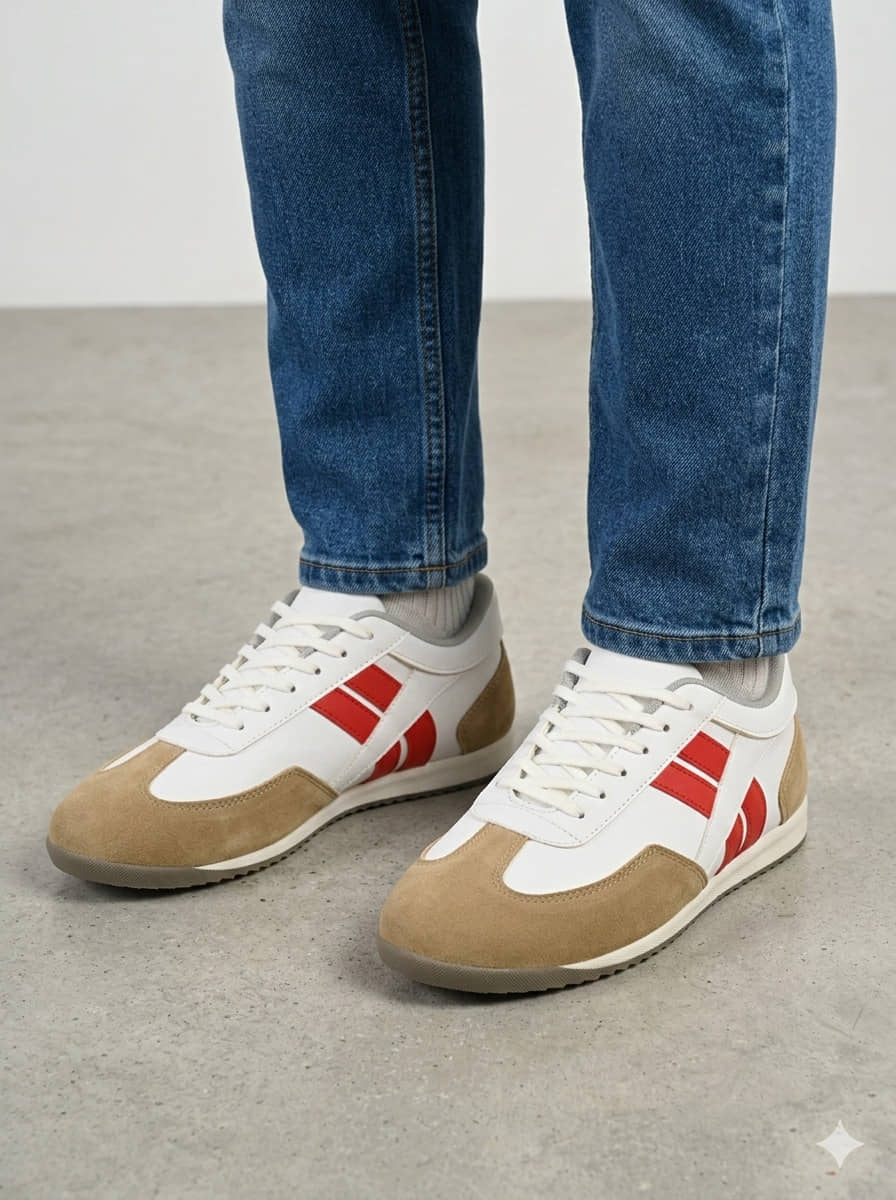 Sir Corbett Red Men's Lifestyle Shoes - Casual Shoes | Buy online on ZillyBuy