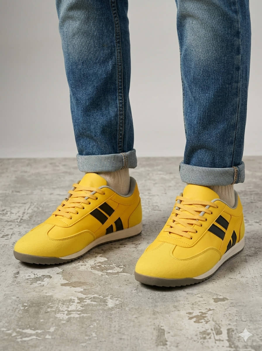 Sir Corbett Yellow Men's Lifestyle Shoes - Casual Shoes | Buy online on ZillyBuy