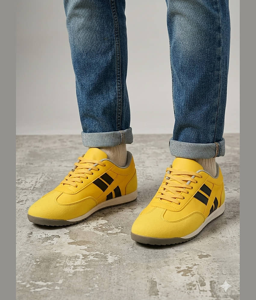 Sir Corbett Yellow Men's Lifestyle Shoes - Casual Shoes | Buy online on ZillyBuy
