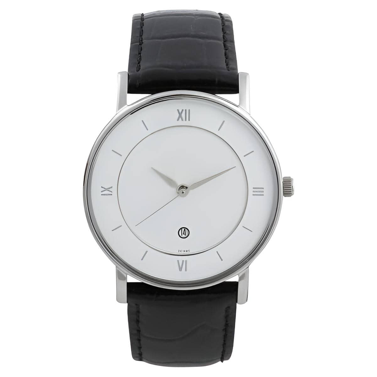 Svats Black Leather Analog Men's Watch