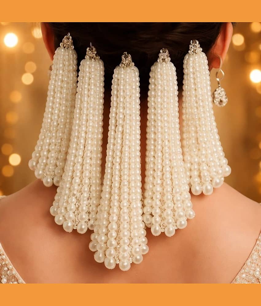 THRIFTKART White Women's Hair Clip ( Pack of 5 ) - Jewellery Sets | Buy online on ZillyBuy