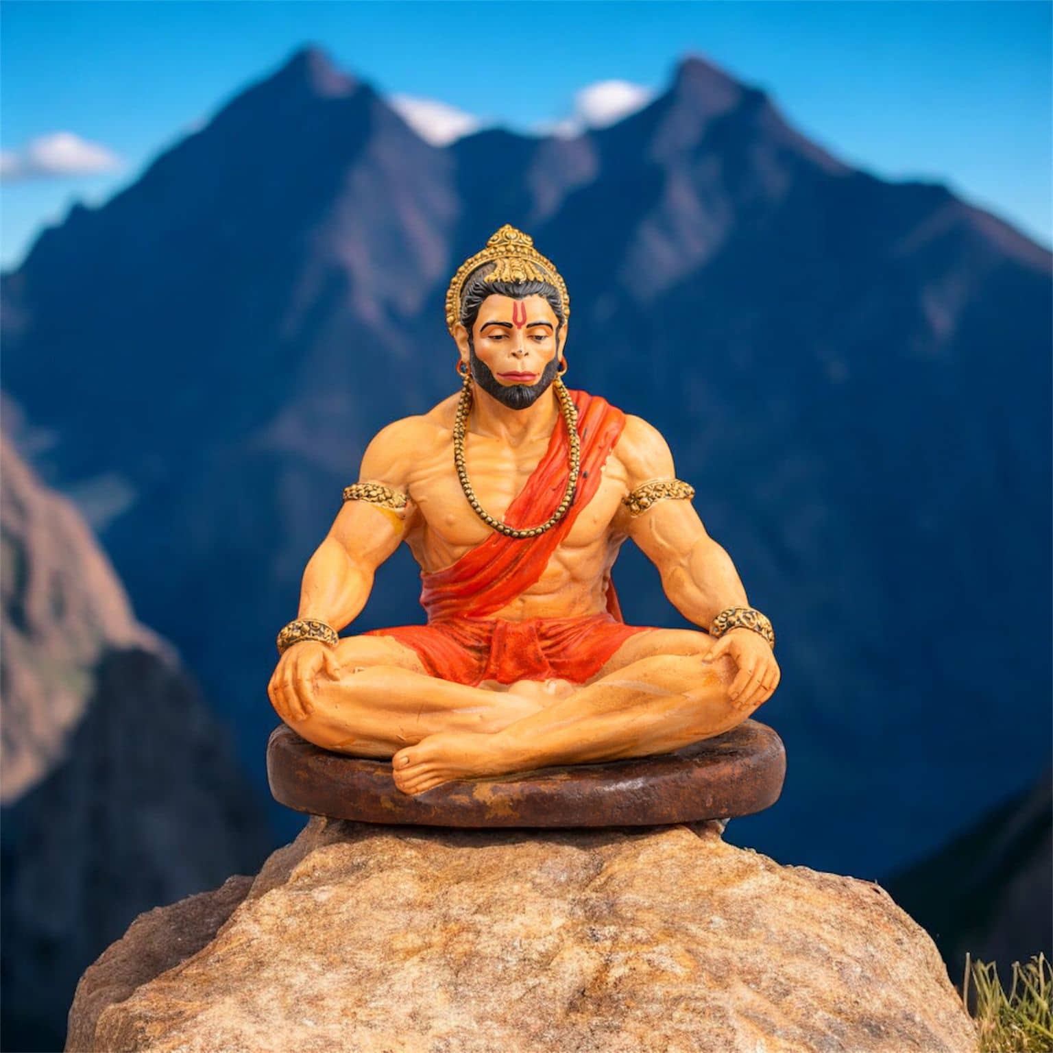 Unico Traders Resin Lord Hanuman Idol ( 15 cm )