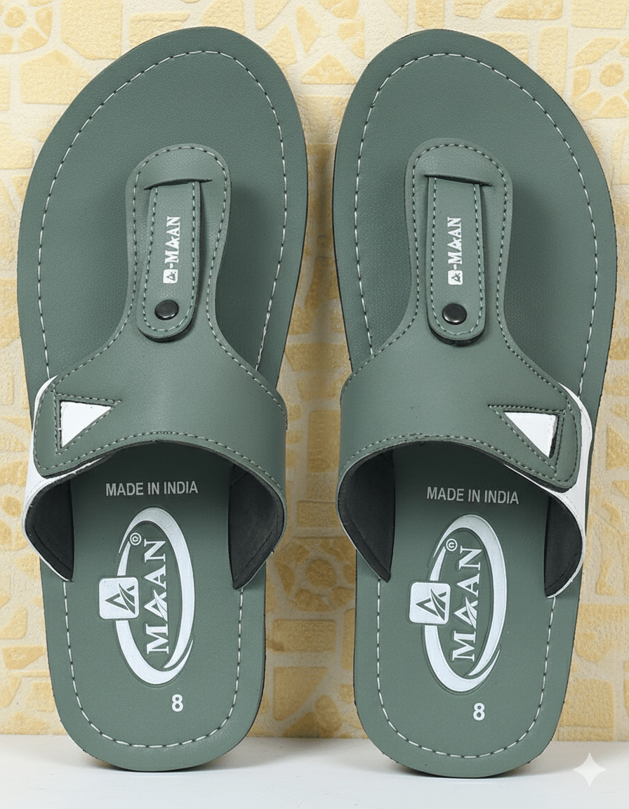MAAN Green Men's Thong Flip Flop