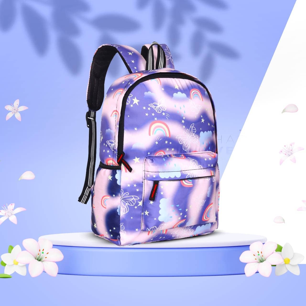 Heaven Decor 16 Ltrs Multi Color Polyester College Bag