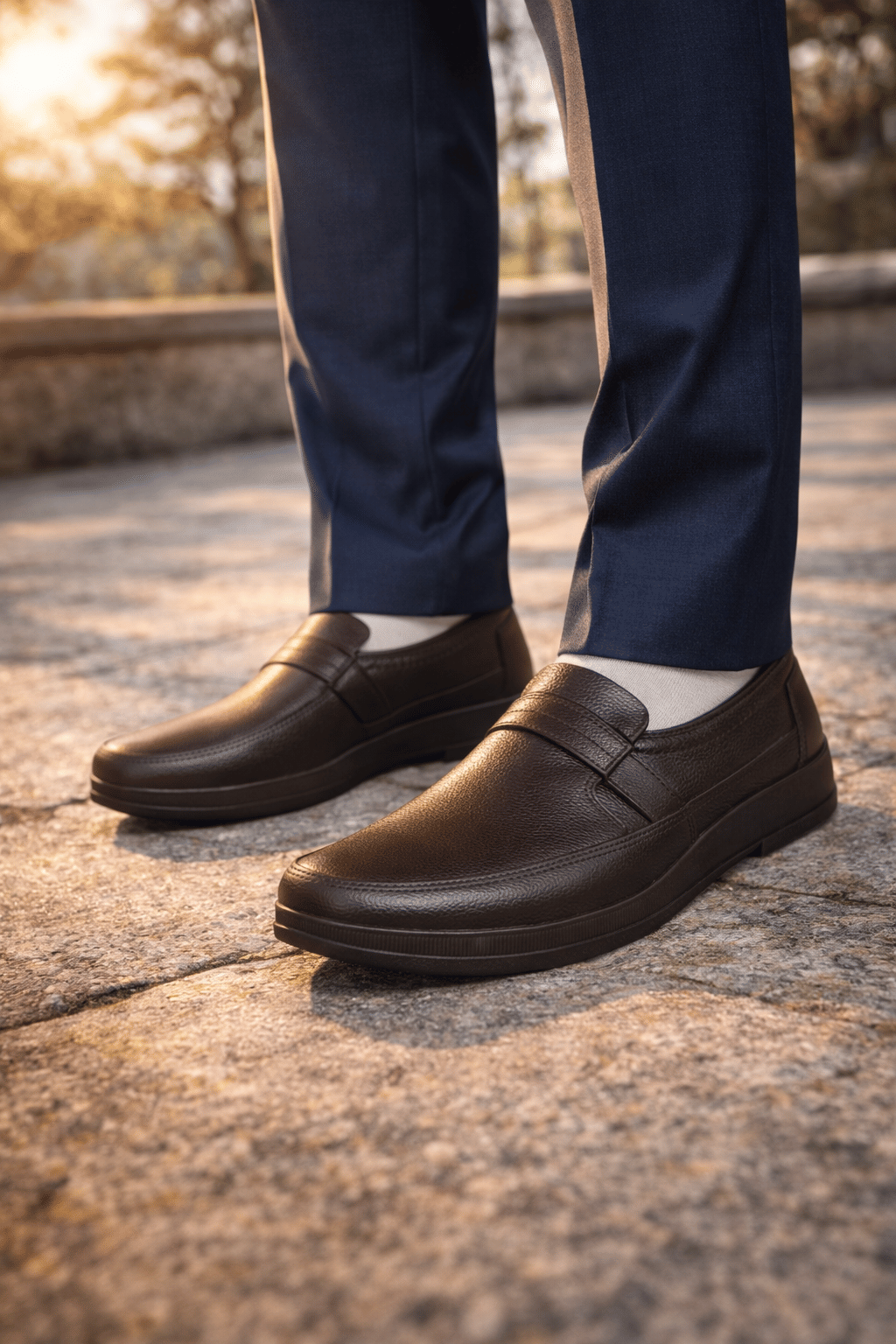 Ajanta Brown Men's Slip On Formal Shoes - Formal Shoes | Buy online on ZillyBuy