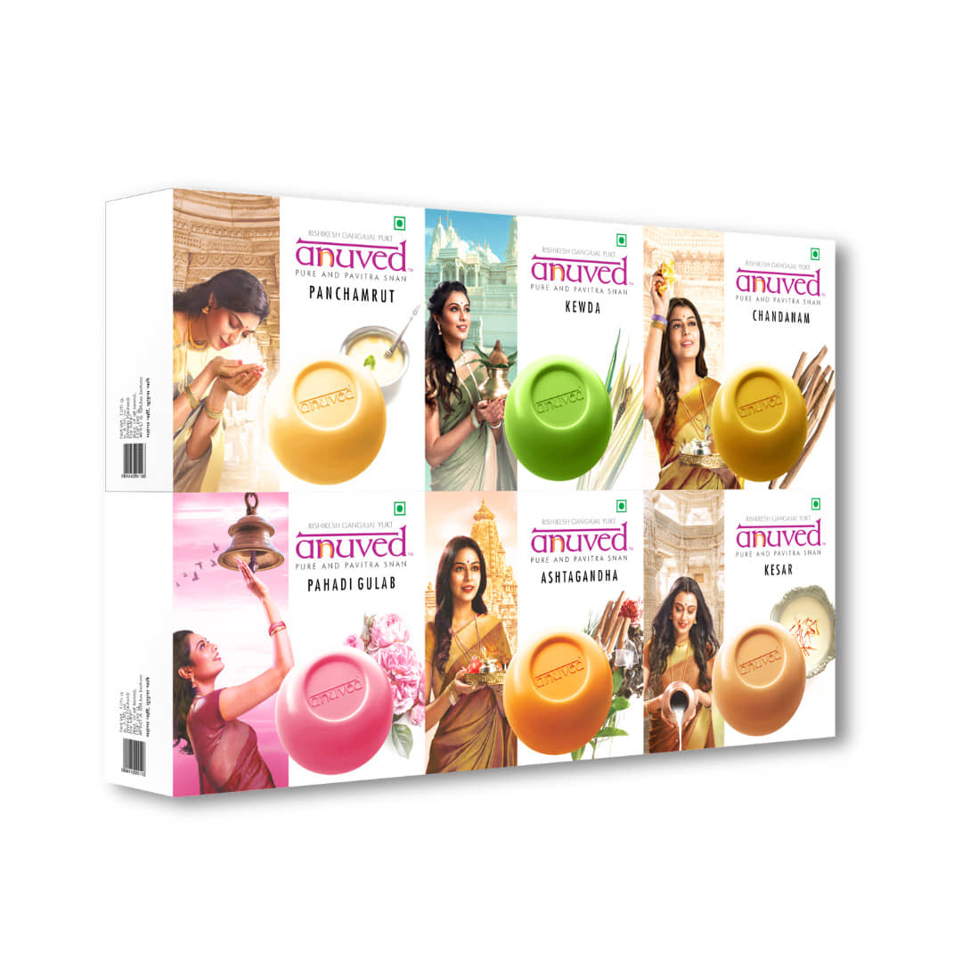 Anuved Moisturizing Pavitra Snan Bathing Bar for All Skin Type ( Pack of 6 )