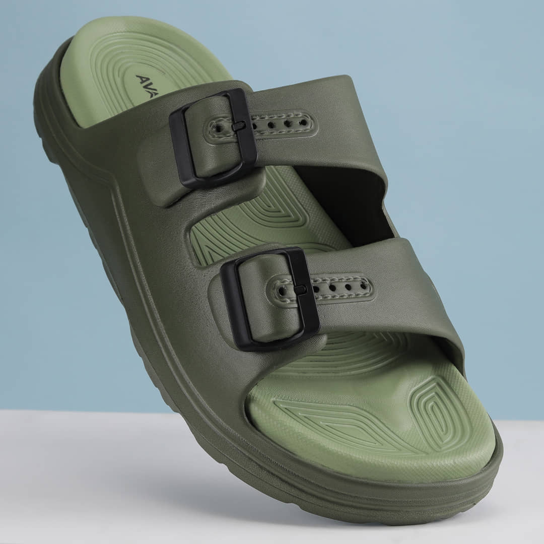 Avant BuckleStride Grey Men's Slide Flip Flop
