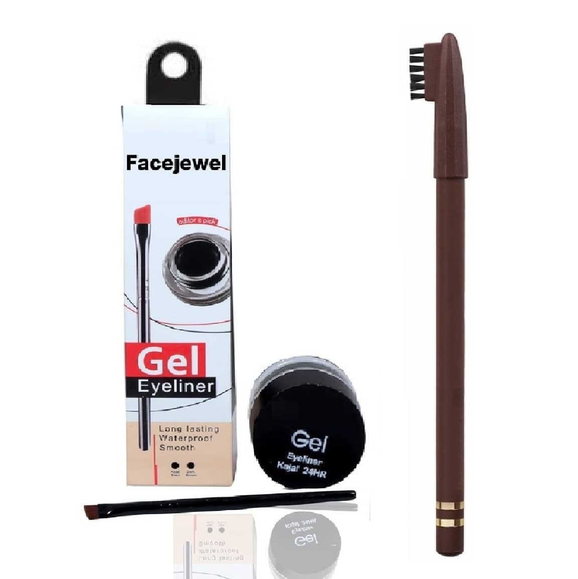 Facejewel Black Natural Kajal 250 g Gel ( Pack of 2 ) - Makeup - Eyes | Buy online on ZillyBuy