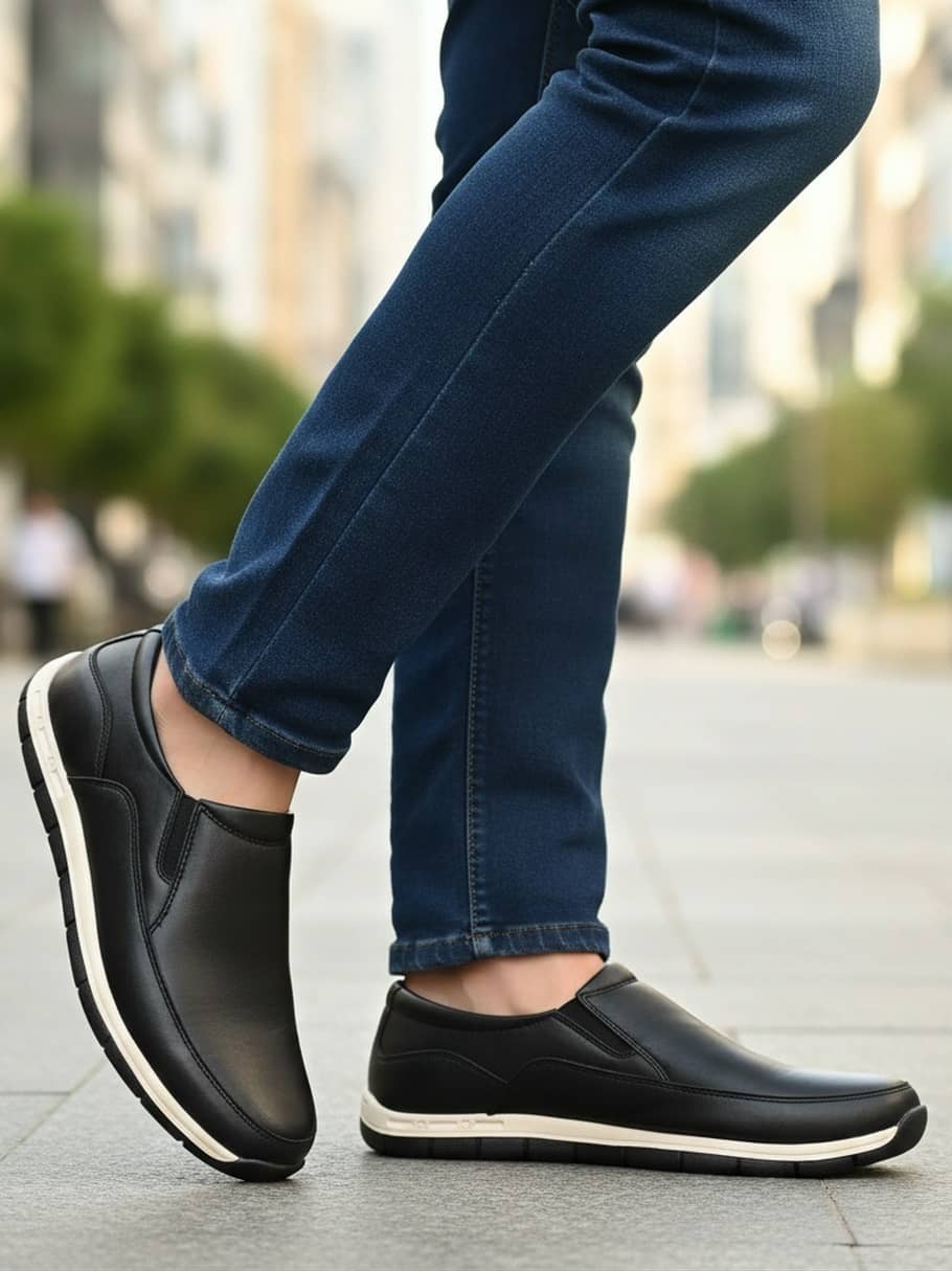 Prolific RD-CM336 Black Men's Slip-on Shoes - Casual Shoes | Buy online on ZillyBuy
