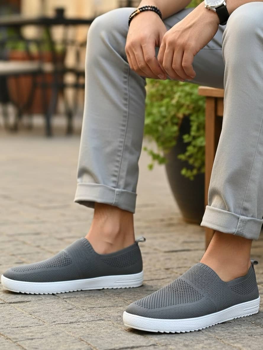 Prolific RDKL-CM566 Grey Men's Slip-on Shoes - Casual Shoes | Buy online on ZillyBuy