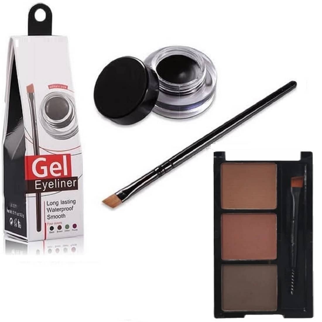 Facejewel Black Natural Kajal 250 g Gel ( Pack of 2 ) - Makeup - Eyes | Buy online on ZillyBuy