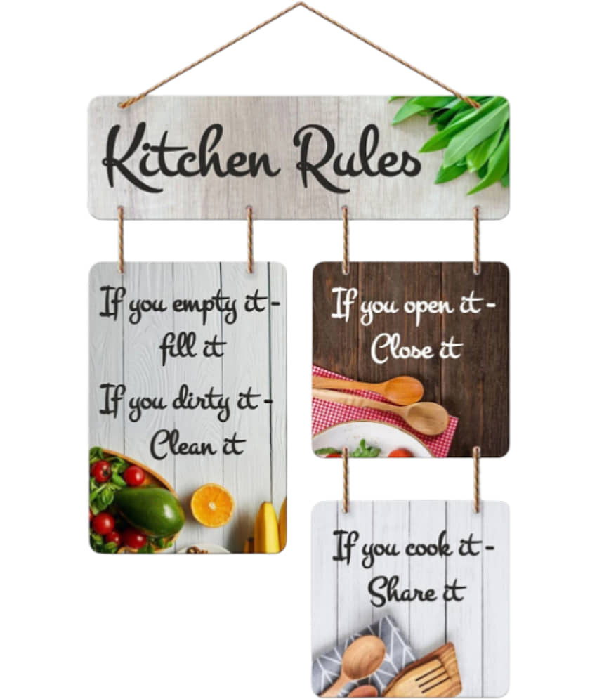Kitchen rules wall hanging for home decoration wall art decor home decor gift