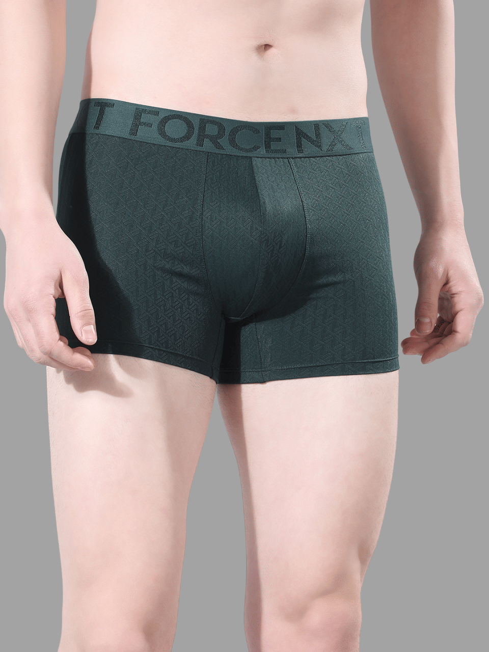 Force NXT Pack of 1 Cotton Blend Trunks For Men's ( Black )
