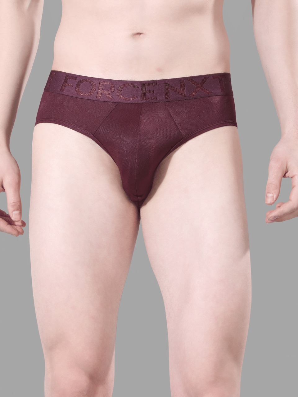 Force NXT Pack of 1 Cotton Blend Briefs For Men's ( Wine )