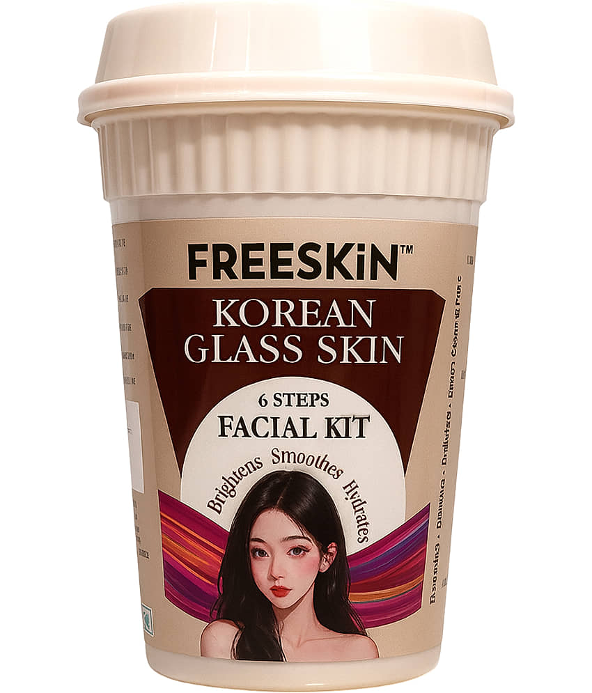 Freeskin Korean Glass Skin Facial 1 Time Use Facial Kit For All Skin Type Oatmeal 60g ( Pack of 1 )
