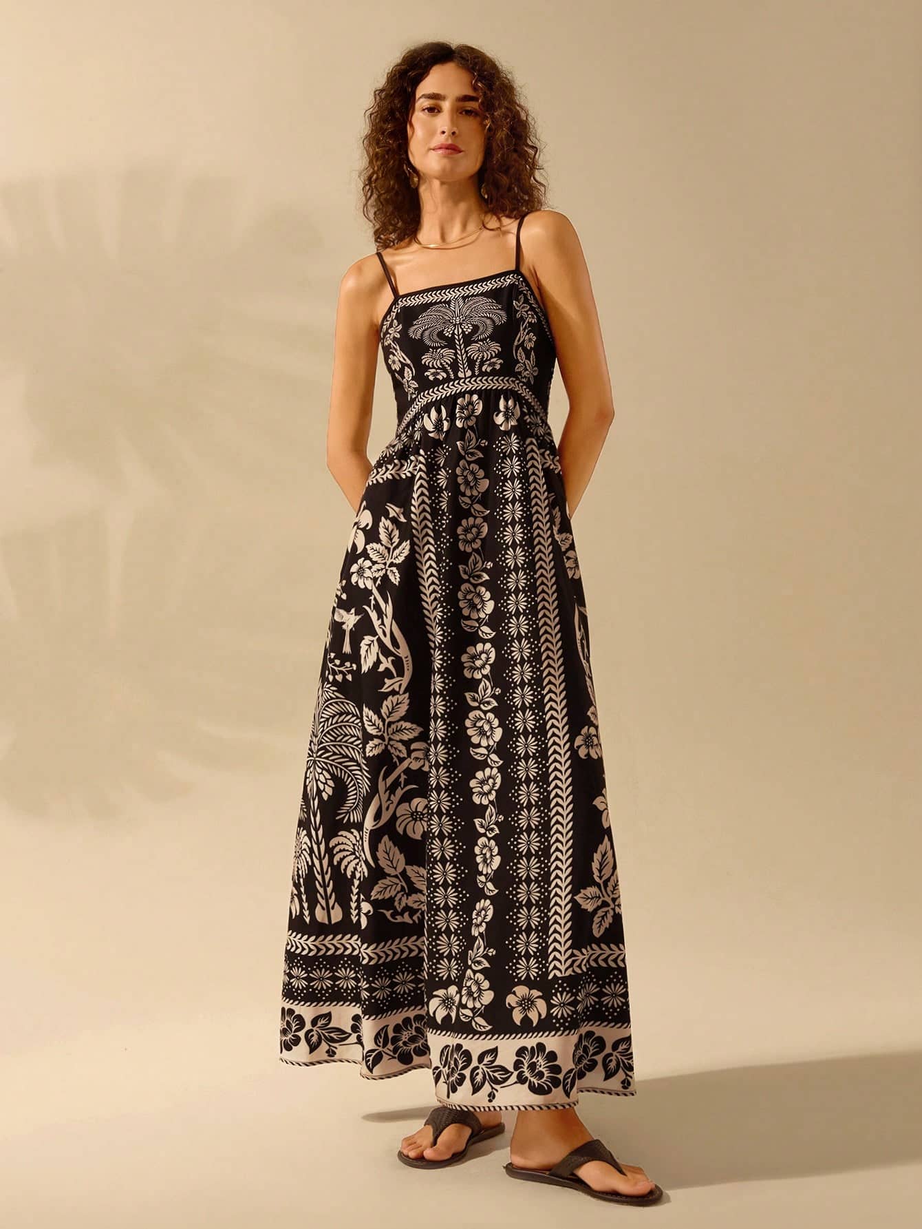 Sheetal associates Women Polyester Printed Fit & Flare Dress ( Off White )