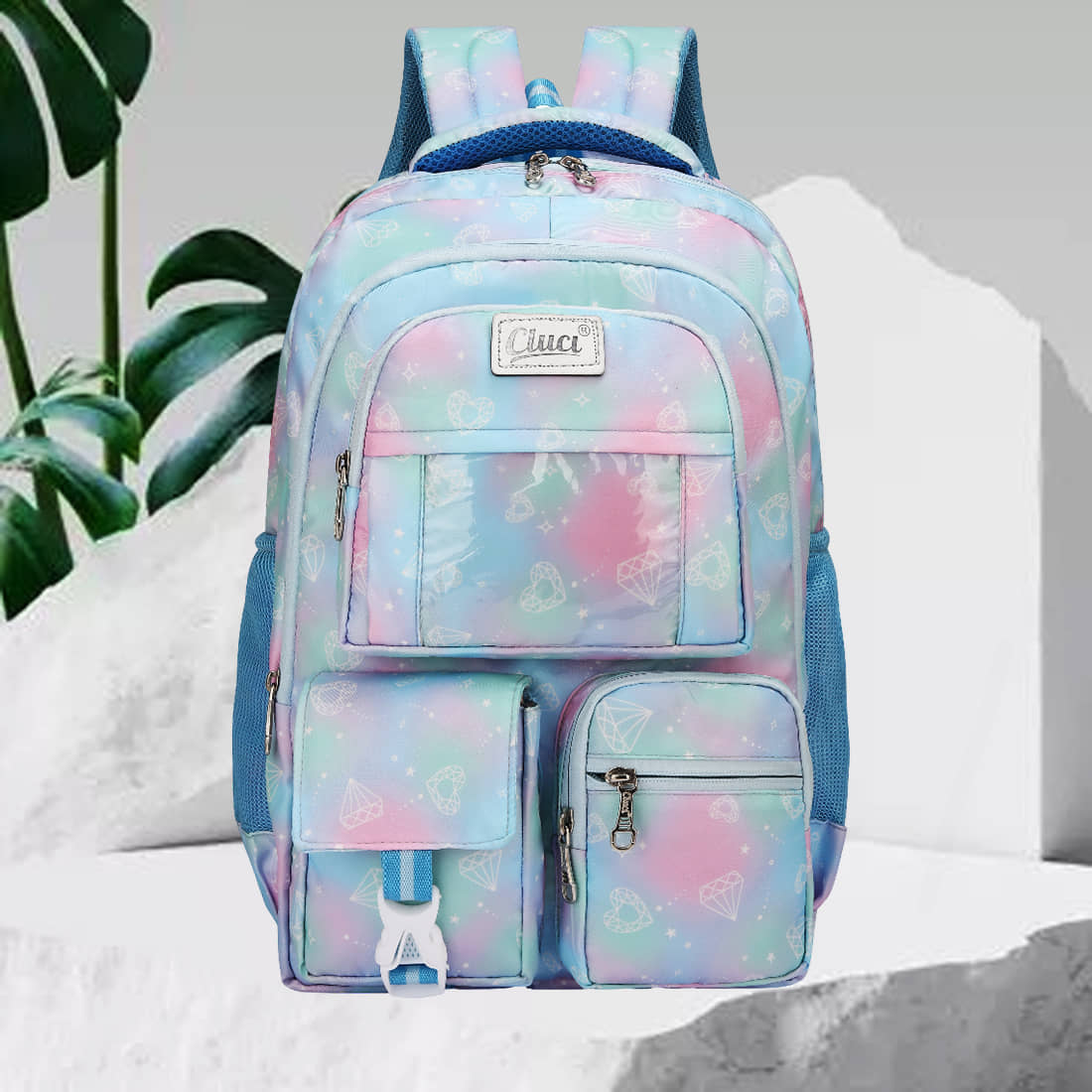 CLUCI 35 Ltrs Polyester Backpack *For Girls ( Blue ) - Handbags | Buy online on ZillyBuy