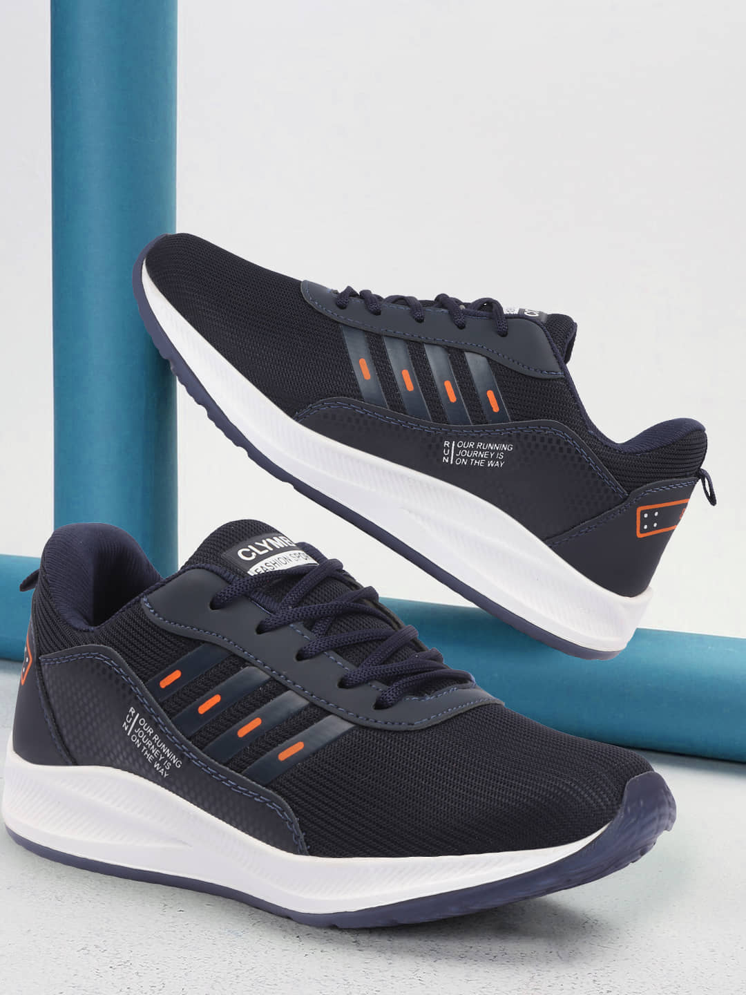 Clymb Navy Men's Sports Running Shoes - Sports Shoes | Buy online on ZillyBuy
