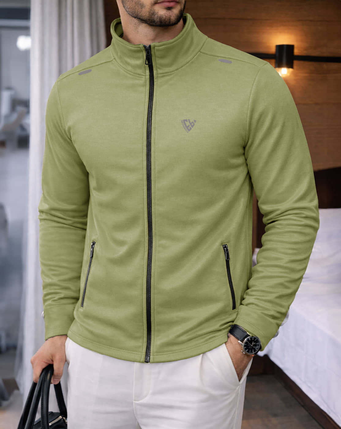 Eyebogler Polyester Men's Casual Jacket - Green ( Pack of 1 ) - Jackets & Coats | Buy online on ZillyBuy