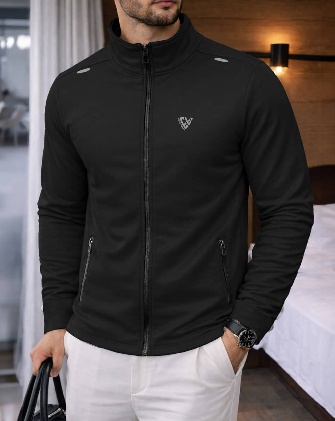 Eyebogler Polyester Men's Casual Jacket - Black ( Pack of 1 ) - Jackets & Coats | Buy online on ZillyBuy