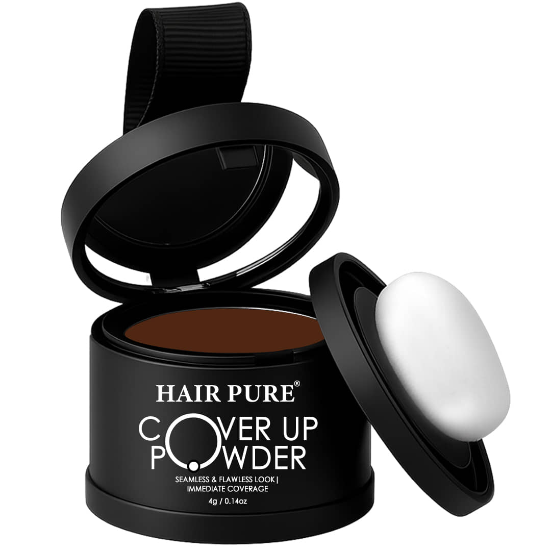 Hair Pure Cover Up Powder Natural Temporary Hair Color 4 g Brown
