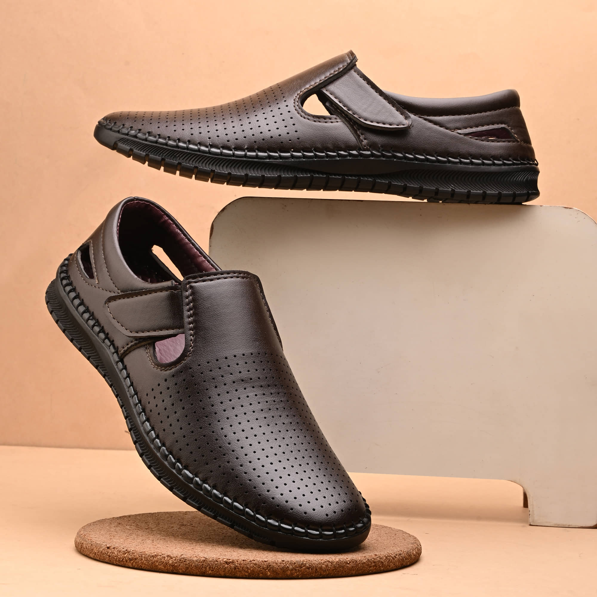 Leeport - Brown Men's Sandals