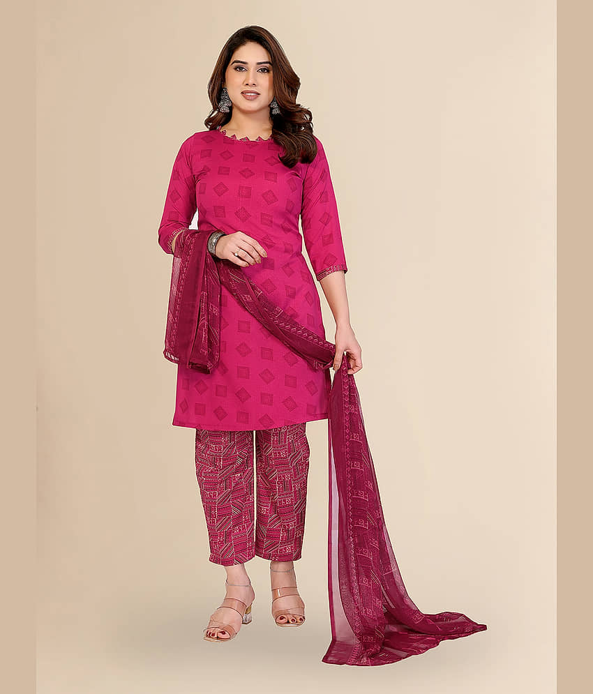 Kashvi Sarees Women's Crepe Unstitched Salwar Suit - Unstitched Fabrics | Buy online on ZillyBuy