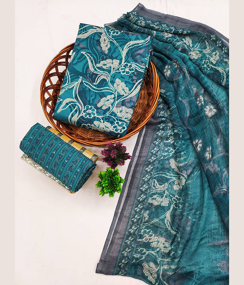 Kashvi Sarees Women's Crepe Unstitched Salwar Suit - Unstitched Fabrics | Buy online on ZillyBuy