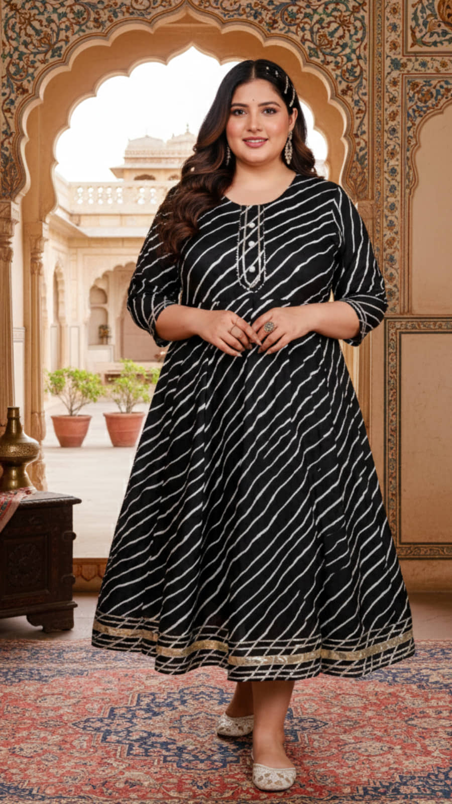 Flavia Creation Women Rayon Gown ( Black )