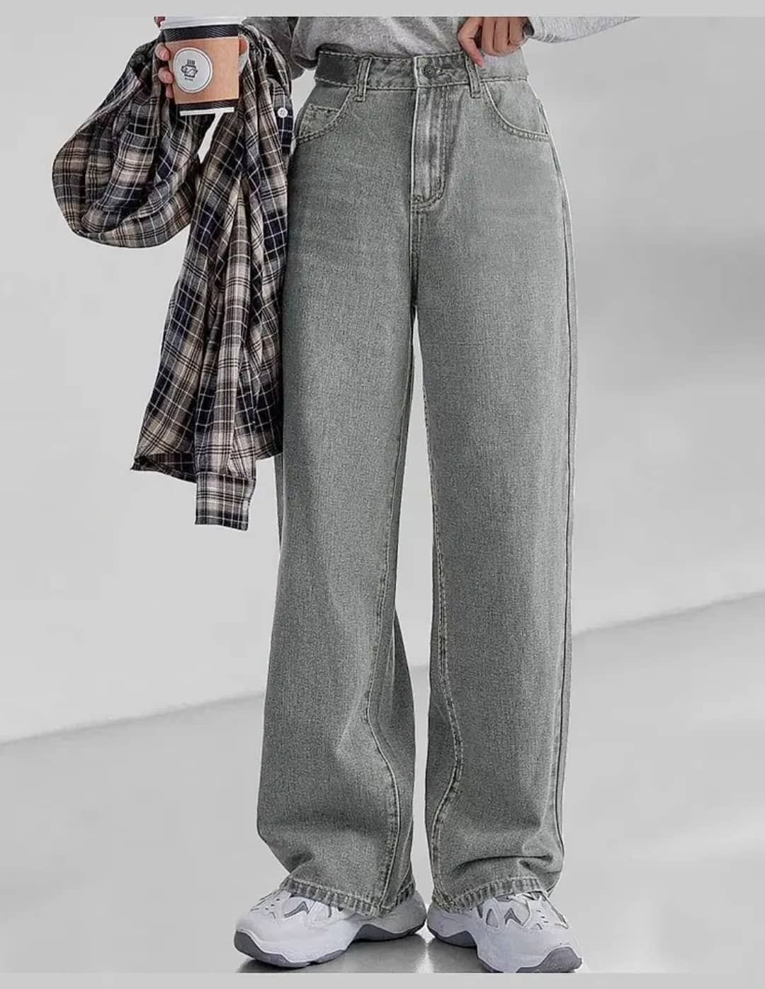 Gazal Fashions Women's Baggy High-Rise Jeans ( Grey ) - Jeans | Buy online on ZillyBuy