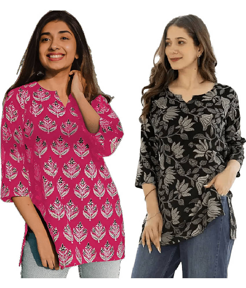 AK FASHION MALL Women Cotton Blend Printed A-line Kurti ( Blue ) - Kurtis, Tunics | Buy online on ZillyBuy