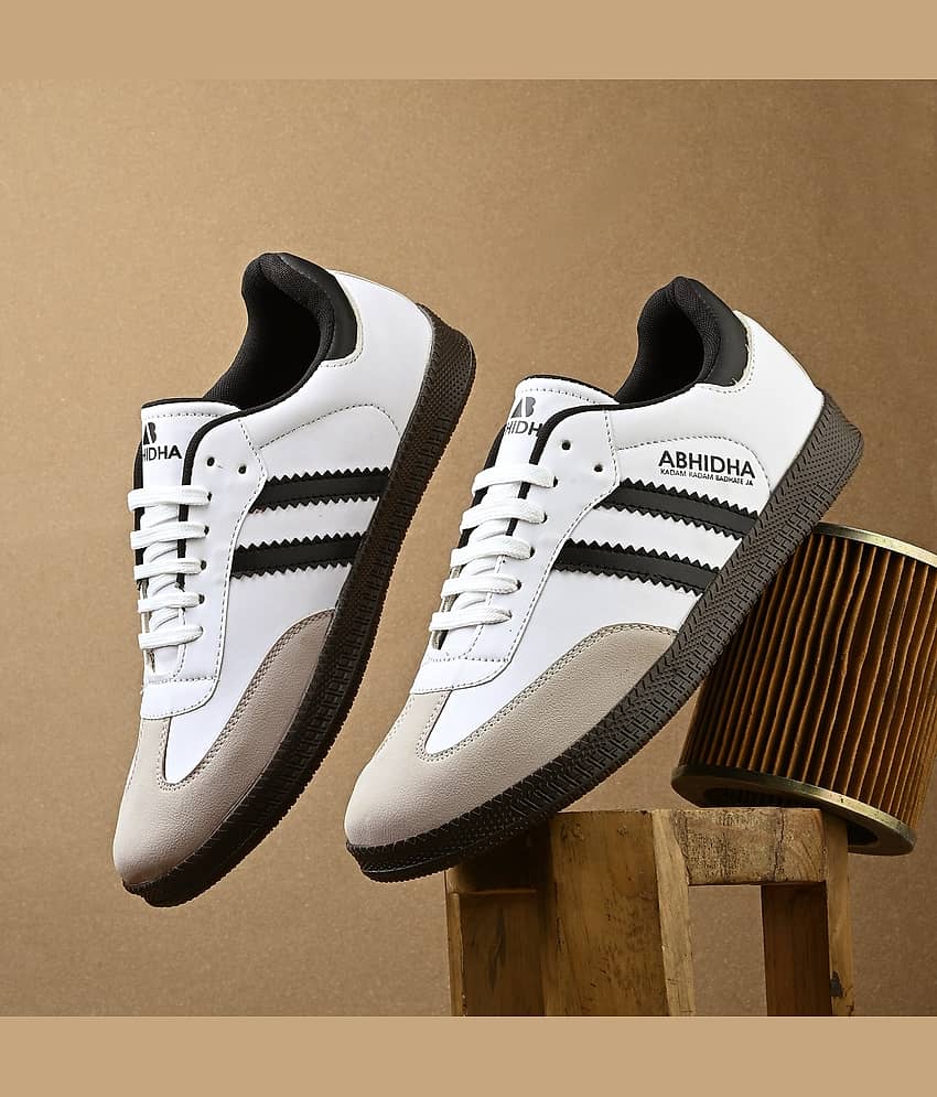 Buy ABHIDHA Samba Men's Black Shoes - Image 1