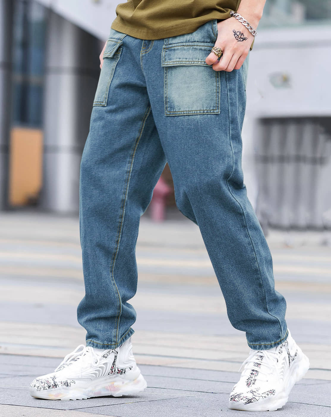 Eyebogler Solid Men's Jeans - Indigo Blue ( Pack of 1 ) - Jeans | Buy online on ZillyBuy