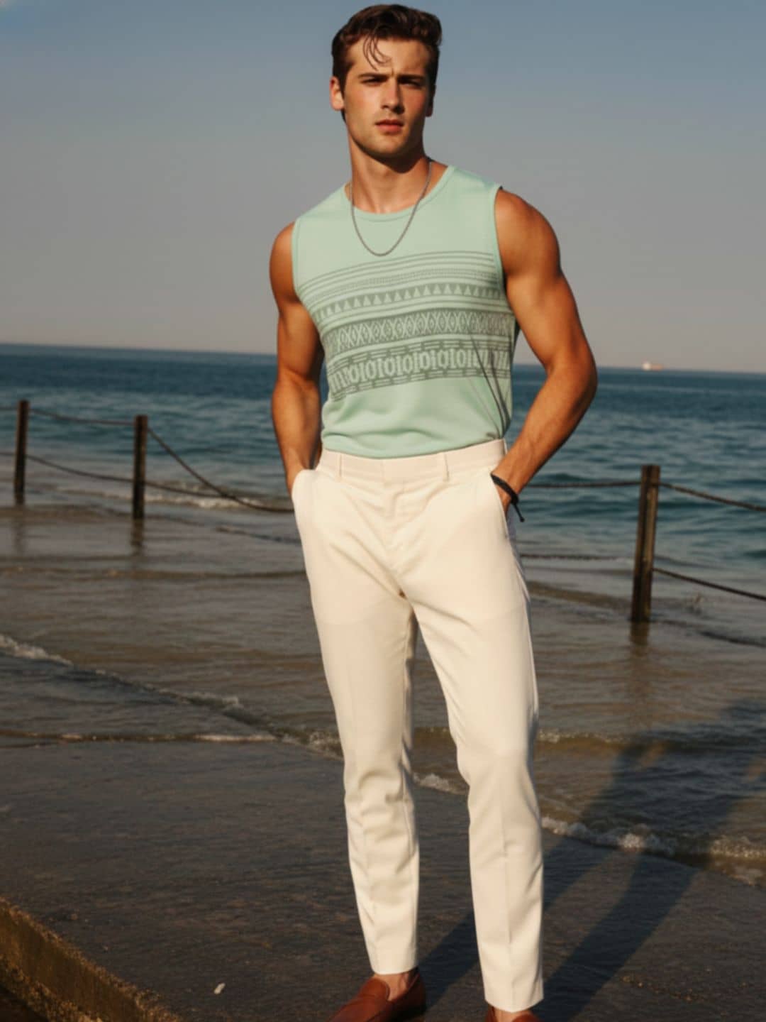 Rigo Pack of 1 Cotton Gym Vest For Men ( Olive ) - Nightwear & Loungewear | Buy online on ZillyBuy