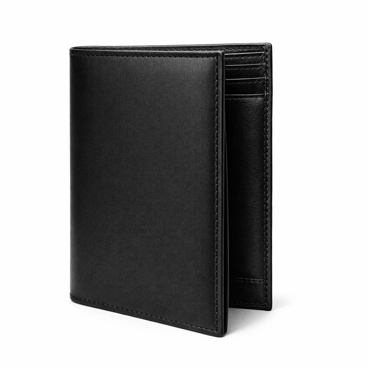 CIMONI 100% Leather Solid Men's Three Fold Wallet With 4 Slots For Card ( Black , Pack of 1 ) - Handbags | Buy online on ZillyBuy
