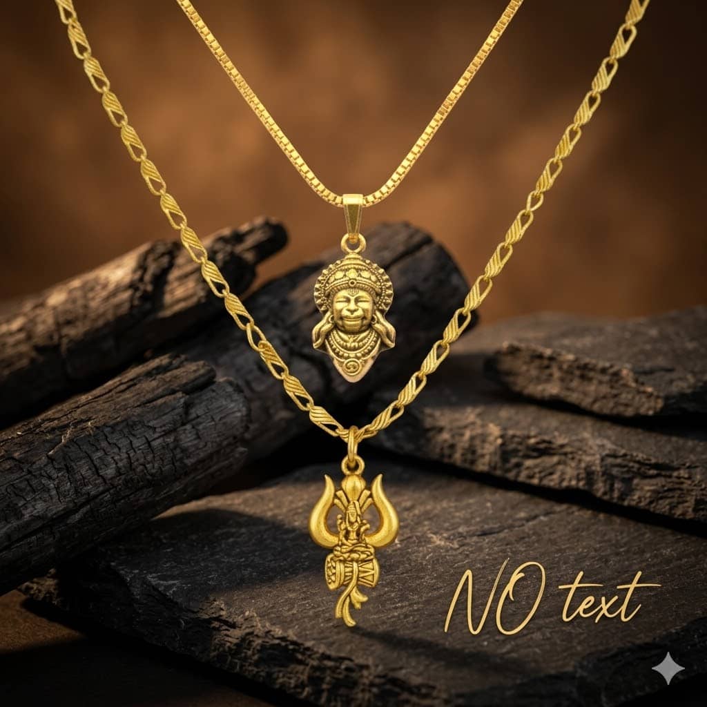 AKLINA Gold Religious Pendant Without Chain ( Pack of 2 ) - Jewellery Sets | Buy online on ZillyBuy