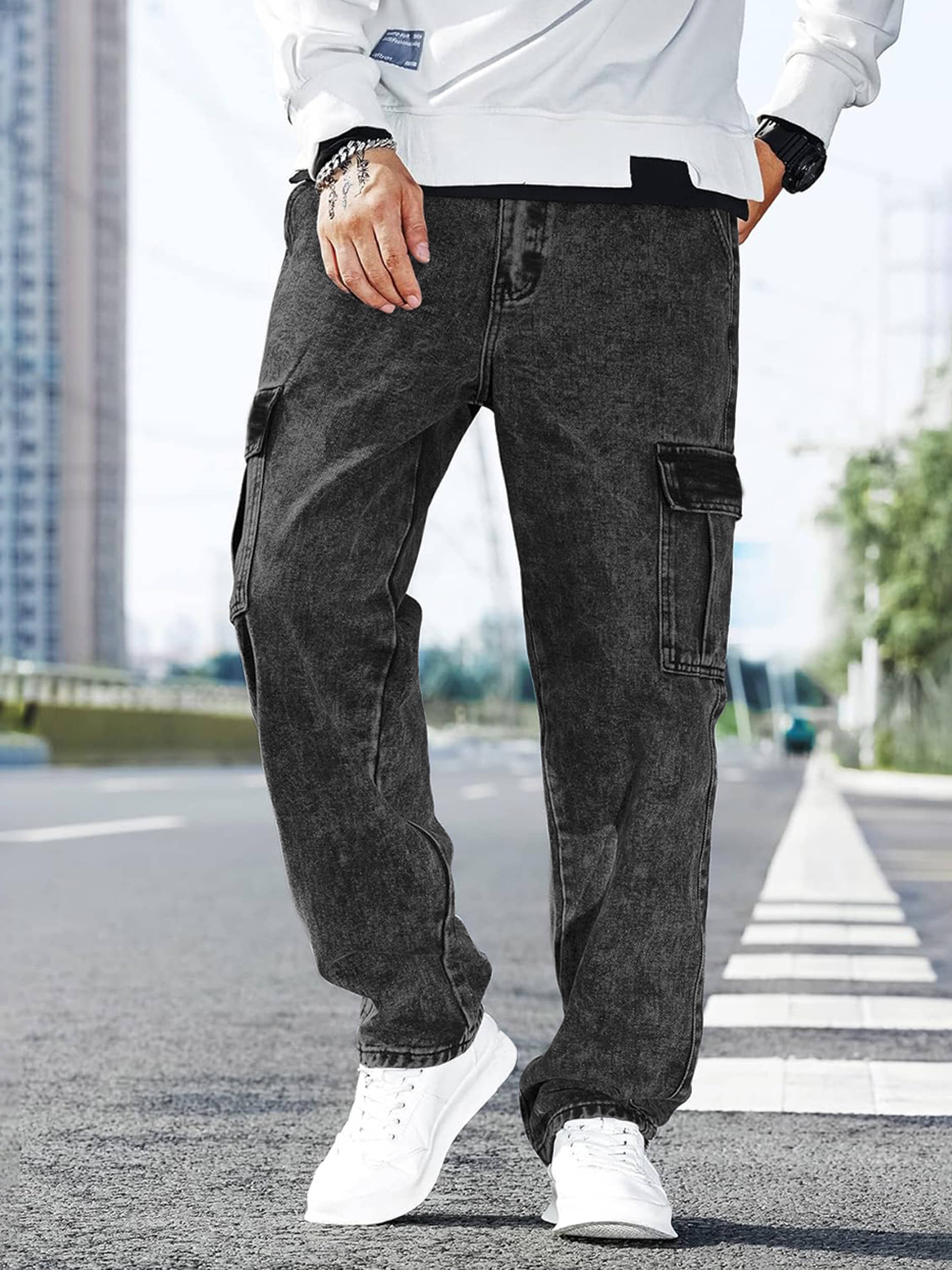 Eyebogler Solid Men's Jeans - Black ( Pack of 1 ) - Jeans | Buy online on ZillyBuy