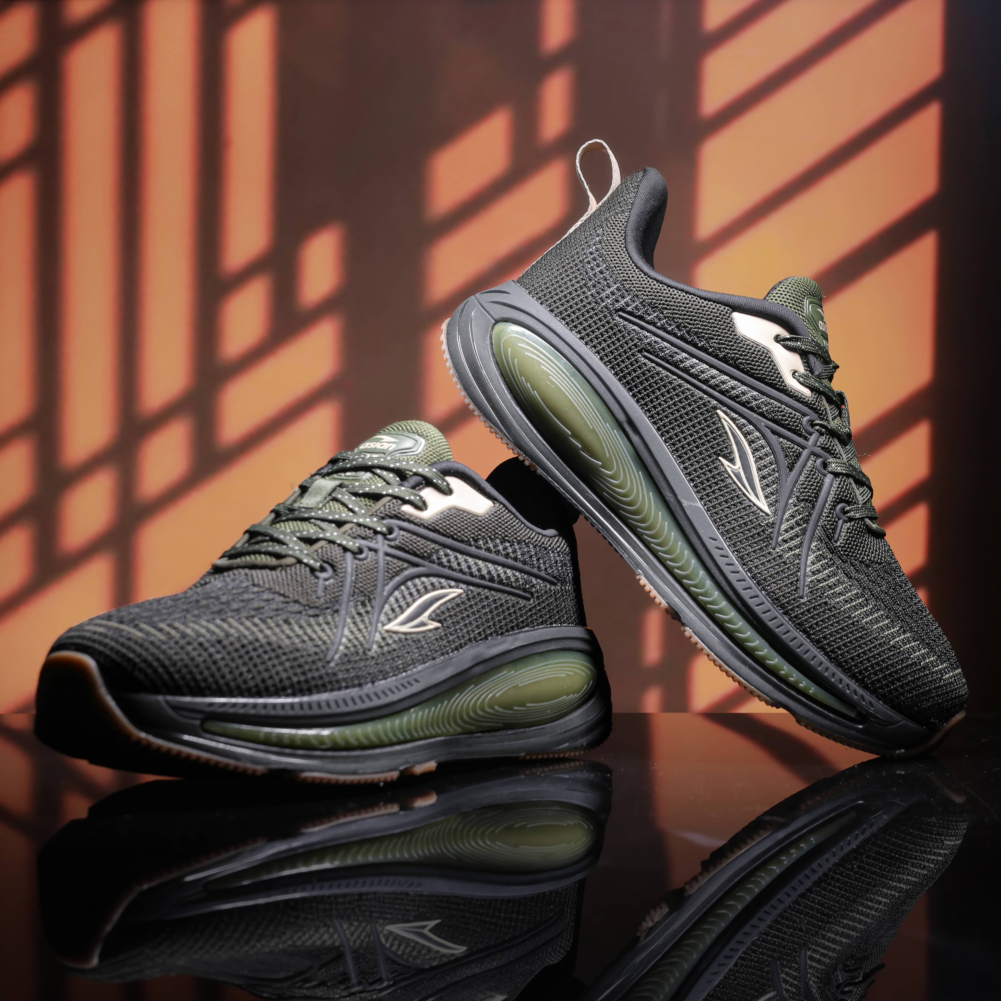 ASIAN SUPERSTAR-11 Olive Men's Sports Running Shoes - Sports Shoes | Buy online on ZillyBuy