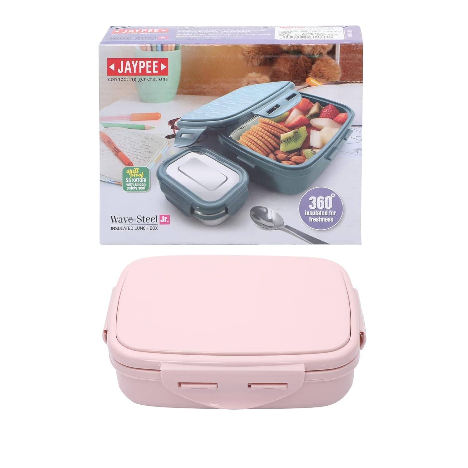 Jaypee Wavesteel Junior Stainless Steel Insulated Lunch Box 1 - Container ( Pack of 1 )