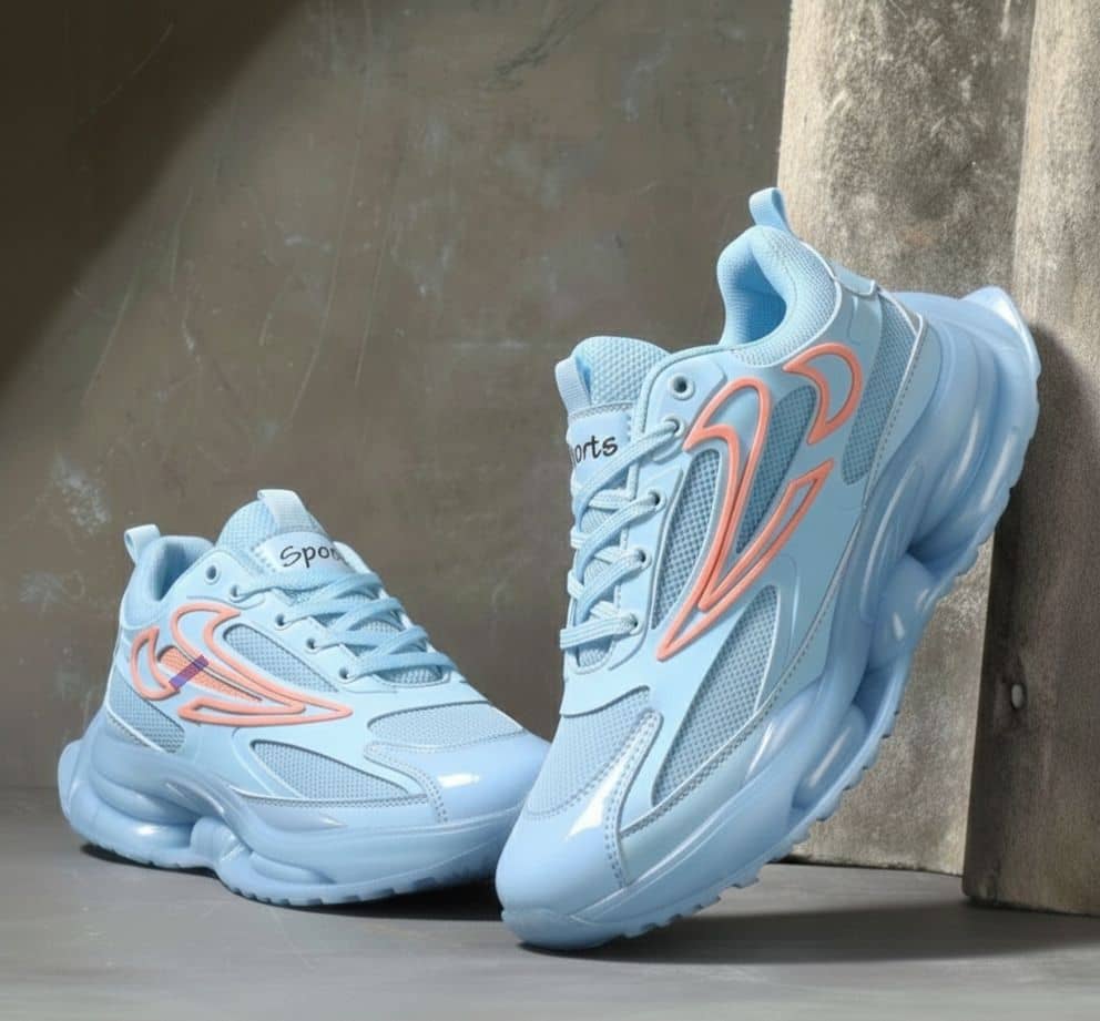 Xtoon Trendy Air-Cushion Sky Blue Sneakers for Men's Blue Men's - Casual Shoes | Buy online on ZillyBuy