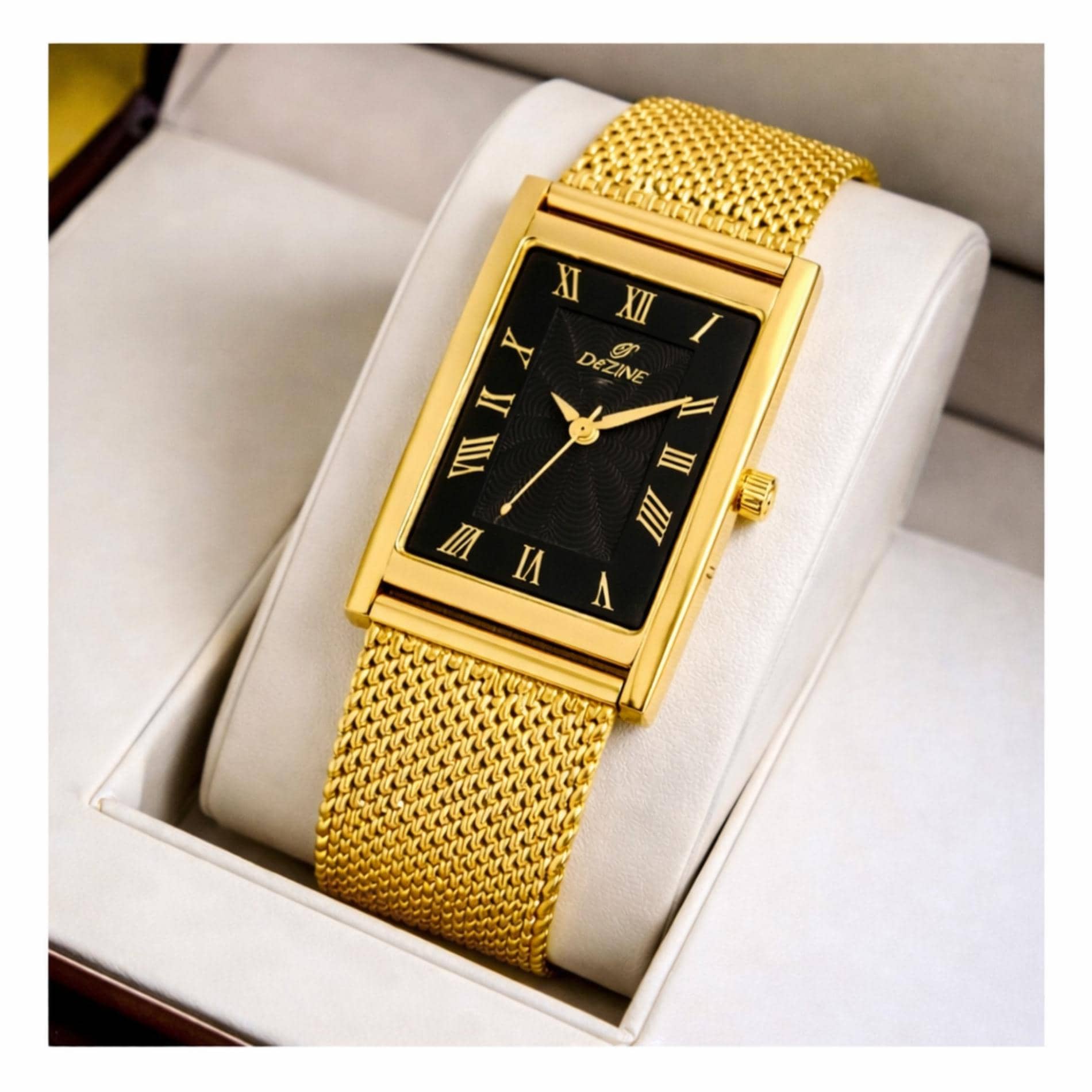 Dezine Gold Metal Analog Men's Watch