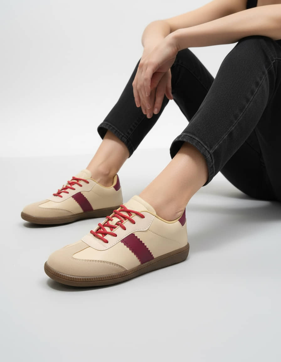 Fashion Victim Beige Women's Sneakers - Casual Shoes | Buy online on ZillyBuy