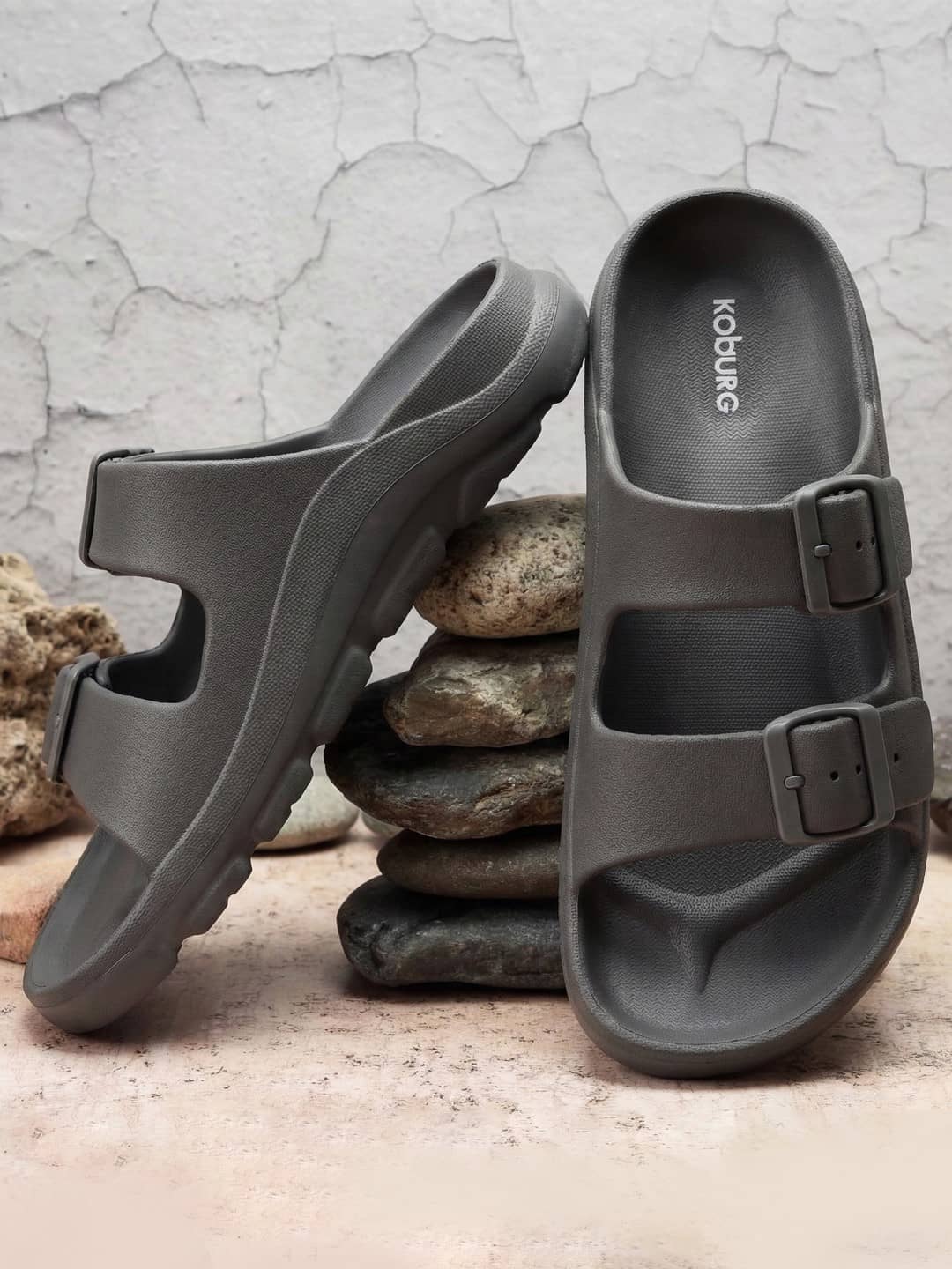 koburg - Grey Men's Sandals