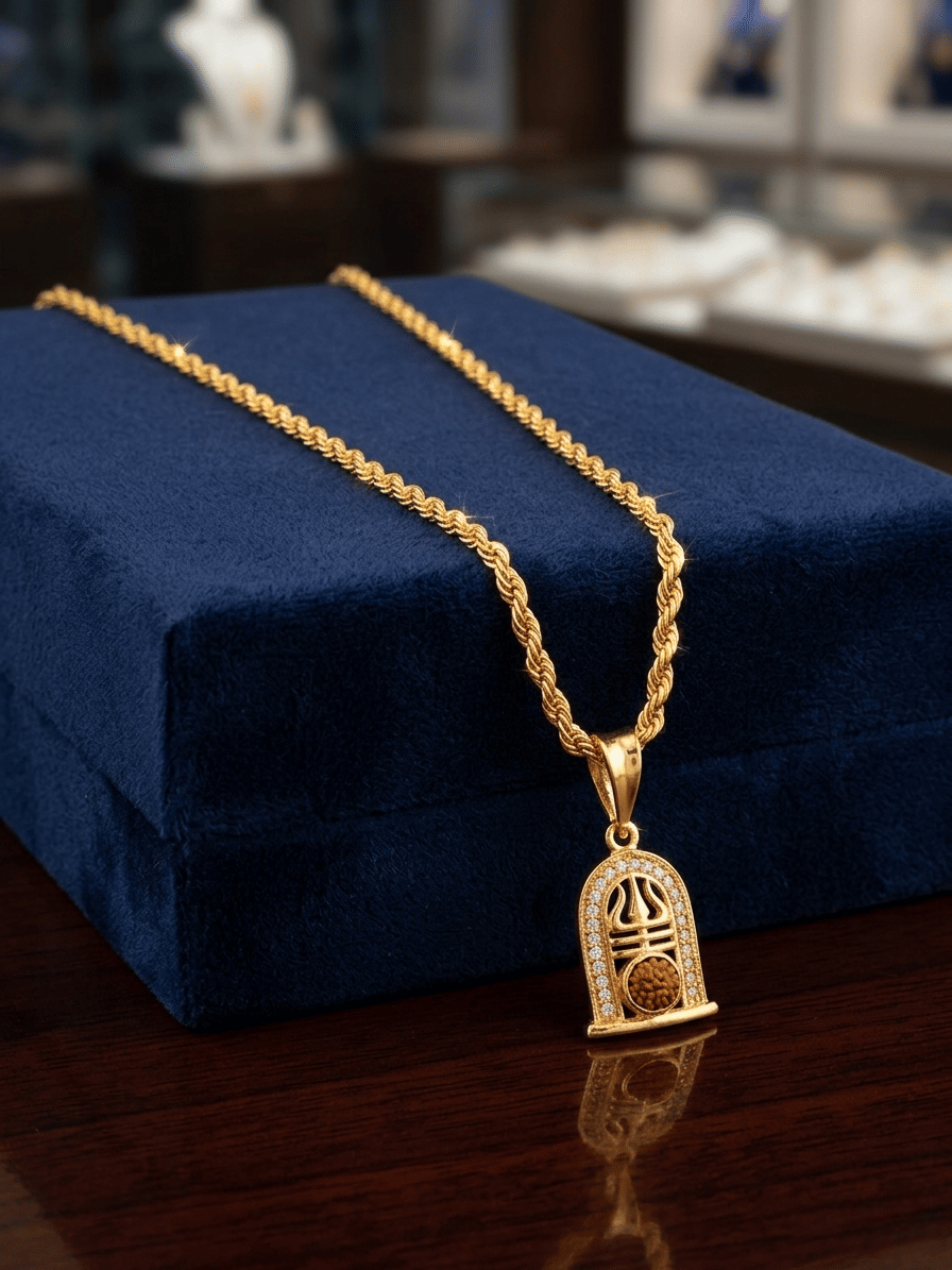 MGSV Gold Plated Alloy Chain with Pendant ( Pack of 1 )