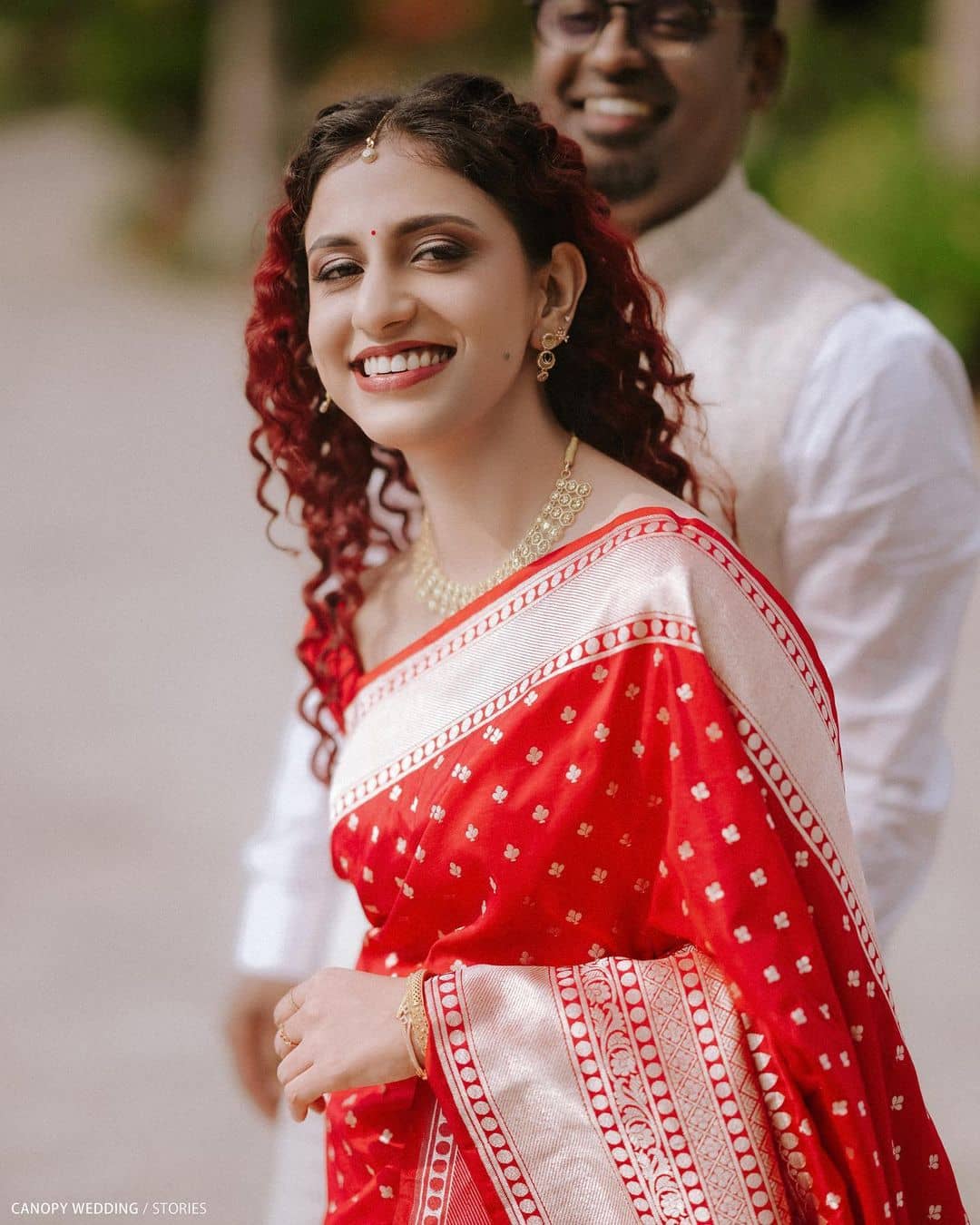 fab woven Art Silk Woven Design Banarasi saree With Unstitched Blouse Piece ( Red ) - Sarees | Buy online on ZillyBuy