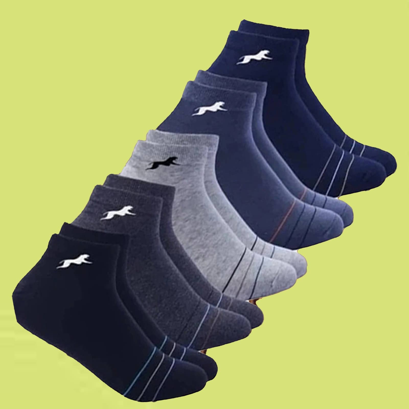 VAMEAR EXCLUSIVE Pack of 5 Men's Cotton Blend Ankle Length Socks ( Black ) - Socks | Buy online on ZillyBuy