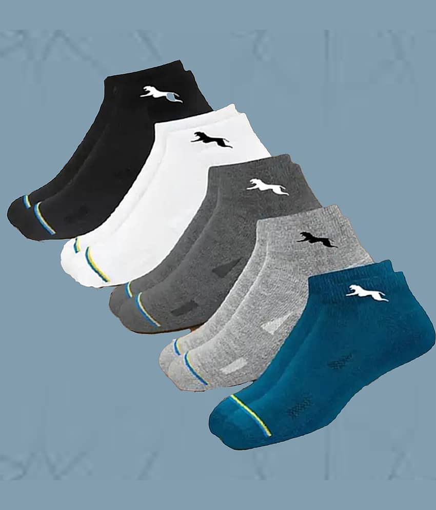 VAMEAR Pack of 5 Men's Cotton Ankle Length Socks ( Multicolor ) - Socks | Buy online on ZillyBuy