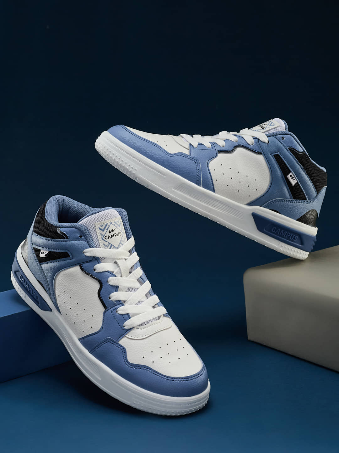 Campus DWELT White Men's Sneakers - Casual Shoes | Buy online on ZillyBuy