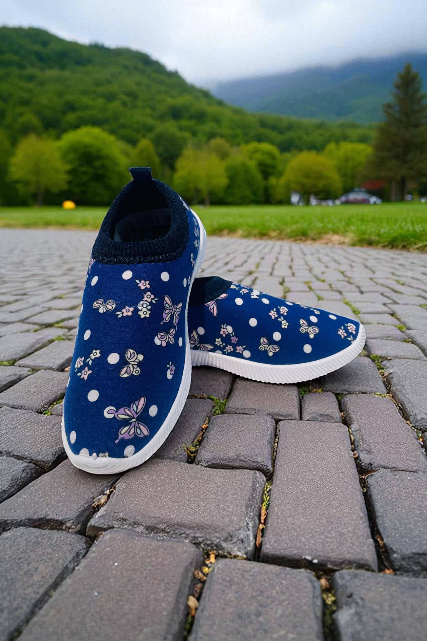 Fabbmate - Blue Girl's Slip On ( 1 Pair ) - Casual Shoes | Buy online on ZillyBuy
