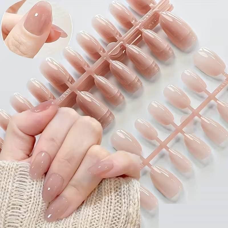 Multi Deal Fake Nails 24Pcs Press On Nails with Glue Sticker for Women